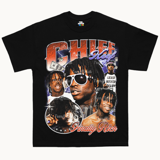  Chief Keef Graphic Tee | Classic Hip Hop Tees | TeeRiffiClub