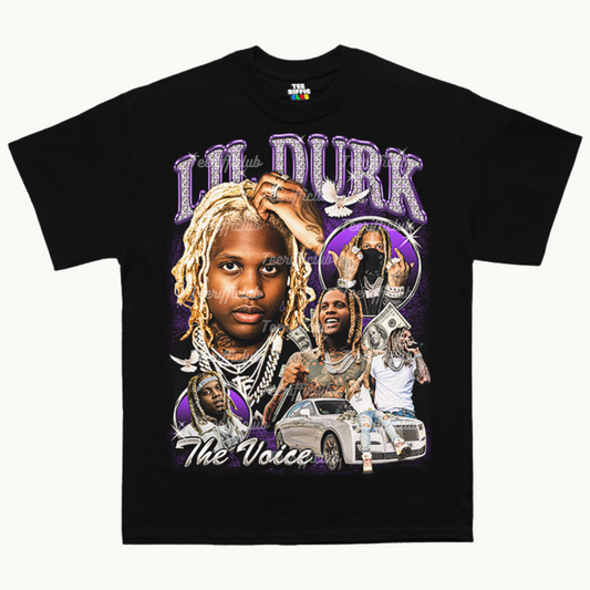 Lil Durk The Voice T-shirt | Retro Hip Hop T-shirts | TeeRiffiClub