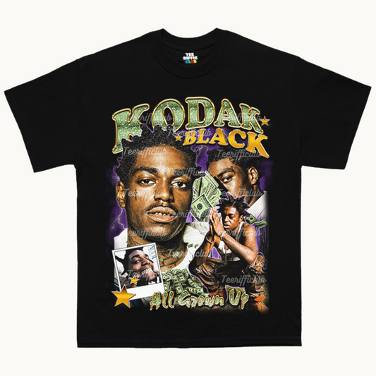 Kodak Black Graphic Tee | Rap Tees Vintage | TeeRiffiClub