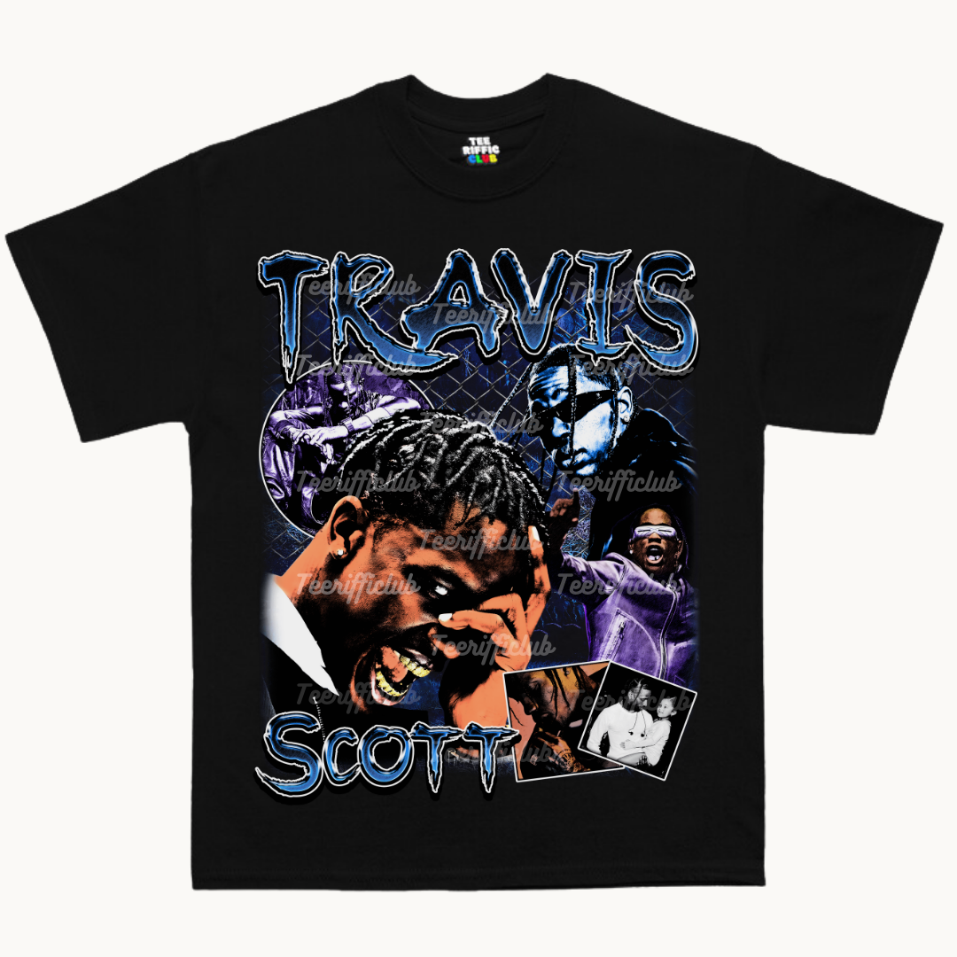 Travis Scott Graphic Tee | Hip Hop Vintage Tees | TeeRiffiClub